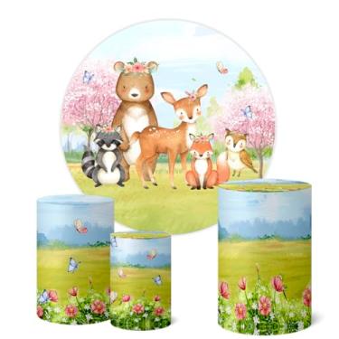 Imagem de Trio Capas Cilindro + Painel Sublimado 1,50m Bosque (K1BSQ0036)