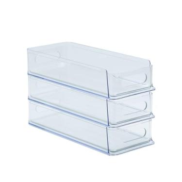 Imagem de NINEWEEN Gaveta de mesa de 3 camadas para canto, organizador de armazenamento de plástico para estação de café, embaixo da pia, bancada de banheiro e armário de cozinha, recipiente removível