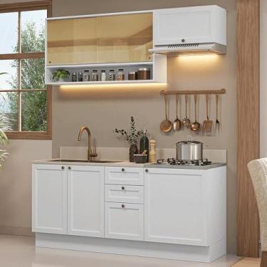 Imagem de Armário de Cozinha Completa 180 cm Branco Vik Madesa 05