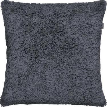 Imagem de Capa de Almofada Pelúcia Cinza 45x45cm - Adomes