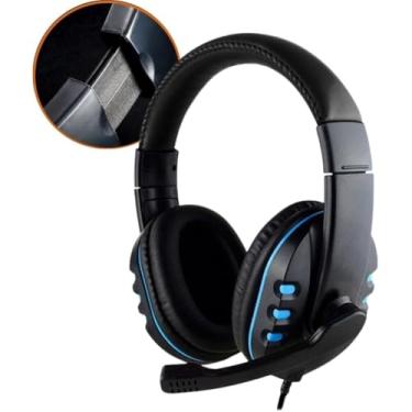 Imagem de Headset Gamer com Fio Microfone Entrada P3 Fone de Ouvido Anti Ruído - Headphone Compatível com Xbox One, PS4, PS5 e PC Controlador de volume