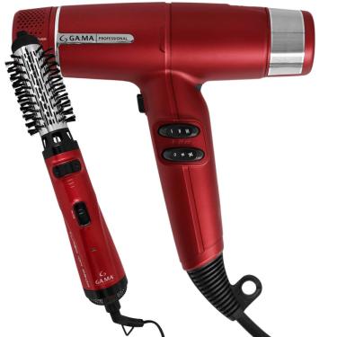 Imagem de Kit Secador iQ Lite Red e Escova Modeladora Turbo Ion
