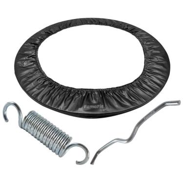 Imagem de Capa Saia Proteção Jump + 32 Molas 8Cm + 16 Ganchos Bigode