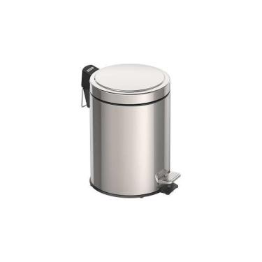Imagem de Lixeira Inox 5 Litros Com Pedal E Tampa - Tramontina - Aço Inox Aisi 430 - Polido