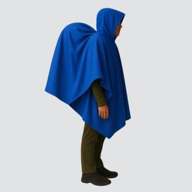 Imagem de Poncho de Chuva de Trekking Impermeável Outdoor - Vila Flor, Azul
