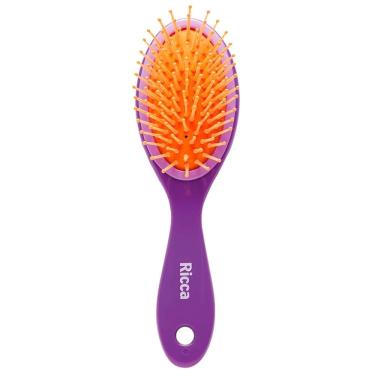 Imagem de Escova De Cabelo Ricca Oval Almofadada Purple Ref-927