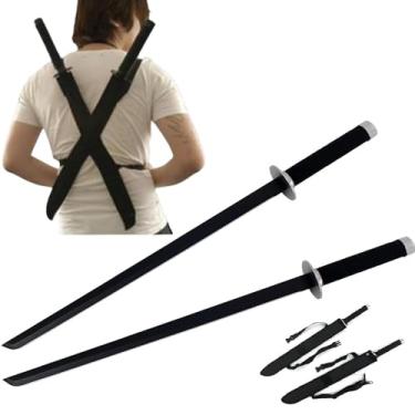 Imagem de Conjunto de espadas duplas com haste de Assassino Ninja Tático Snake Eye