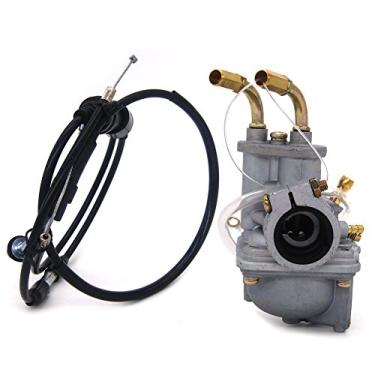 Imagem de NIMTEK Carburador PW50 com cabo de gás do acelerador serve para motocicleta Yamaha PW 50 Y-Zinger 1981-2009