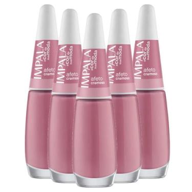 Imagem de Kit 5 Esmaltes Coleção A Cor da Sua Moda Cor Afeto Impala