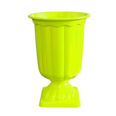 Imagem de Vasos Grego Decoração Festa Acrílico 12,5cm X 19cm (AMARELO NEON)