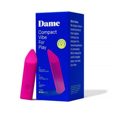 Imagem de Mini Vibrador Zig Compacto Recarregável Pink Dame Massageador Estimula