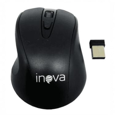 Imagem de Mouse Sem Fio Recarregável Wireless LED RGB Ergonômico  - Preto