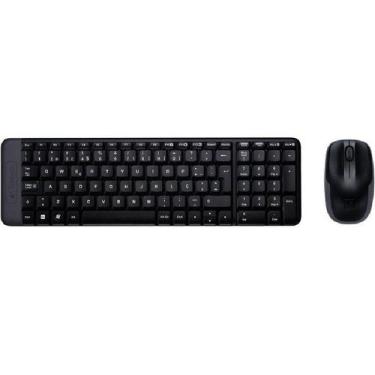 Imagem de Teclado Logitech S/Fio + Mouse S/Fio Mk220 Preto