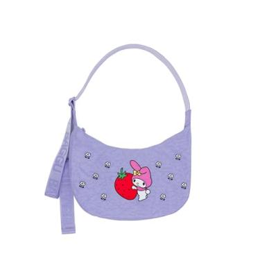 Imagem de BAGGU Bolsa crescente de nylon média - bordada My Melody Strawberry
