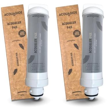 Imagem de Kit 2 Refil Filtro Acquabios Compatível Para Purificadores Electrolux Acqua Pure 4X PE12A PE12B PE12G PE12V PAPPCA50