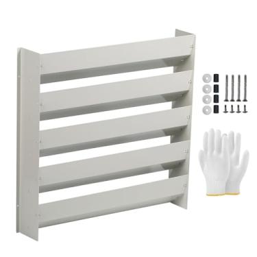 Imagem de MAAOBR Capa para Ar-Condicionado Externo, Defletor de Aço Galvanizado para Unidade Externa, Tampa Guia Anti-Sopro Direto(55x55cm/21.6x21.6in)