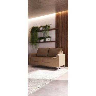 Imagem de Sofá 2 Br 0,10 2 Ass 0,55 Davos 2 Lugares. Bipartido Marrom