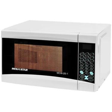 Imagem de Micro-Ondas MEGA STAR MCW-20-1 700 Watts 20 Litros 120V ~60Hz Branco c