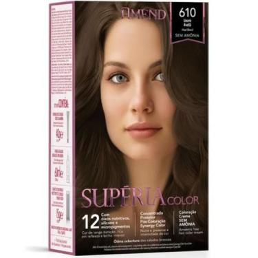 Imagem de Coloração Creme sem Amônia Supéria Color 610 Louro Avelã - Amend ' - A