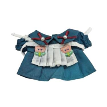 Imagem de Generic Vestido de empregada doméstica de pelúcia, adereços para fotos faça você mesmo, uniforme da moda, faça suas próprias bonecas para bonecas de pato de, Verde