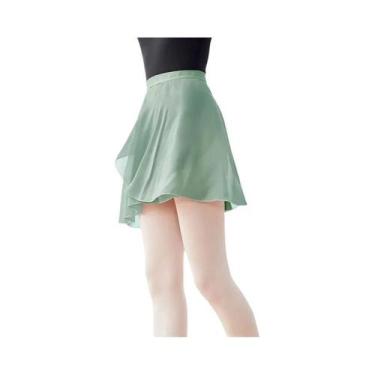 Imagem de Saia Tutu De Chiffon Para Dança, Mini Saia Curta Com Amarração Para Da