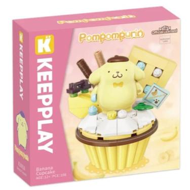 Imagem de Bloco de Montar Keepplay Cupcake Banana Pompompurin Hello Kitty e Amigos