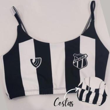 Imagem de Top Fitness Academia Cores Confortável Alça Fina Times Brasil - Estilo