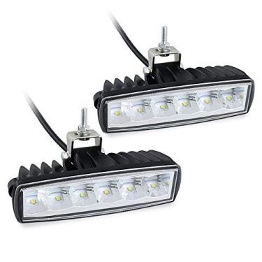 Imagem de Luzes de neblina de LED, 2 peças, 15 cm, 30 W, à prova d'água, lâmpadas off-road, lâmpadas auxiliares, lâmpadas reversas, adequadas para motocicleta, caminhão, trator Jeep ATV, UTV, carrinho de golfe, barco, carro