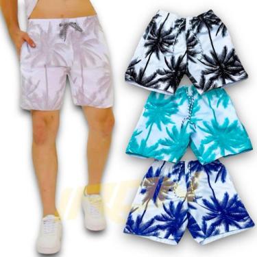 Imagem de Shorts Bermuda Tactel Praia Masculina Muricinho COQUEIRO 2 401 - IRON,