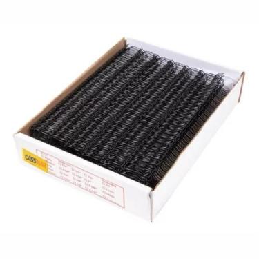 Imagem de Wire-o para Encadernação 2x1 A4 Preto 7/8 para 180 fls 25 un - Cassmar