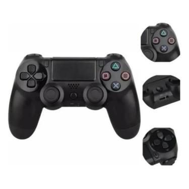 Imagem de Manete Compatível com PS4 Preto Com Bluetooth Para Video Game - DRAIK