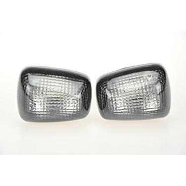 Imagem de Topzone Lighting Lente de seta indicadores de motocicleta fumê para Suzuki 96-99 Gsxr600/750 97-04 Tl1000 99-04 Sv650 99-07 Gsxr1300 98-04 Katana