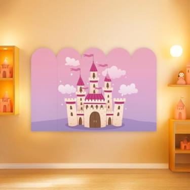 Imagem de Cabeceira De Cama Decorativa Infantil Menina Tema Castelo (CabCerq-0039)