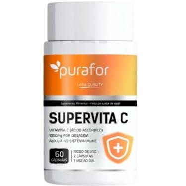 Imagem de Vitamina C 1000mg | SuperVitaC 60 Cápsulas | Suplemento Imunidade Alta | Ácido Ascórbico Antioxidante Natural