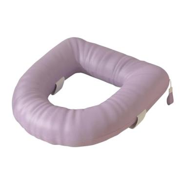 Imagem de IEUDNS Assento sanitário para idosos, adequado para a maioria dos vasos sanitários padrão, Roxo