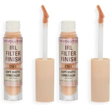 Imagem de Concealer Revolution IRL Filter Finish C10.5 6 mL x 2 Vegan - Revoluti