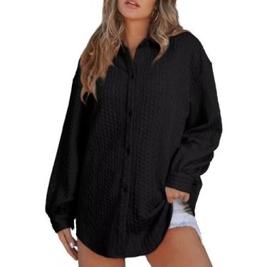 Imagem de Roupas de moda Jaqueta de inverno feminina elegante preta grande - Ast