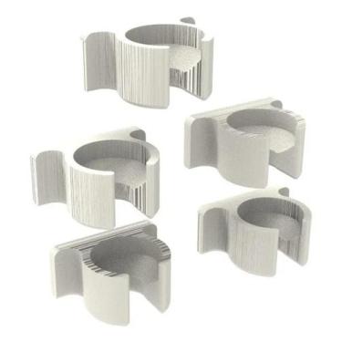 Imagem de Kit 5 Organizadores Cabos Fios Adesivos Mesa Escrivaninha - PEKO, 3D-0