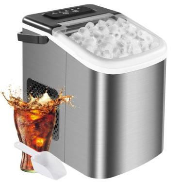 Imagem de Máquina de gelo MAXEVE Countertop 15,4 kg/24h 1,3 L em aço inoxidável