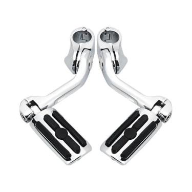 Imagem de Protetores De Motor Angulados Cromados Para Harley Electra Glide Road 