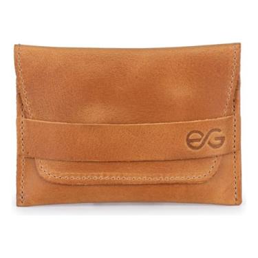 Imagem de Carteira Masculina Slim Couro Legítimo Cartões/cnh/cédulas(Marrom-claro)