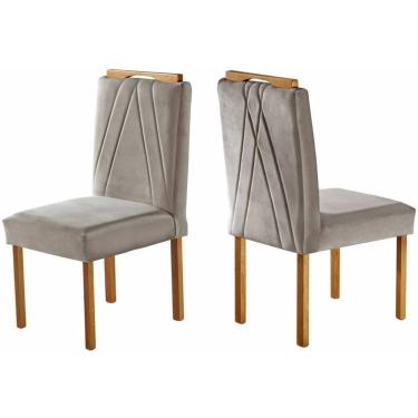 Imagem de Cadeiras para Mesa de Jantar Madeira Maciça - Safira - Móveis Mundial