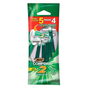 Imagem de Aparelho Bic Comfort 2 Sensitive Embalagem com 5 Unidades