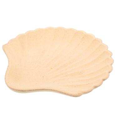 Imagem de Prato de concha de madeira Bandeja de exibição de joias de madeira Prato de bugigangas Colar de sobremesa Bandeja de doces Bandeja de servir de madeira Bandeja de frutas para festa de Natal Anel de pr