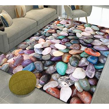 Imagem de Tapete antiderrapante tapete de área 3D sala de jantar tapete de chão de estar tapete de quarto antiderrapante macio lavável tapete de chão F-200 * 300cm (cor: B, tamanho: 180 * 280cm)