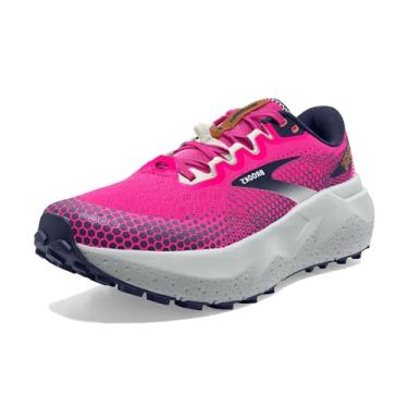 Imagem de Brooks Tênis de corrida feminino Caldera 6 Trail, Glo, rosa, pavão/marshmallow, 6.5