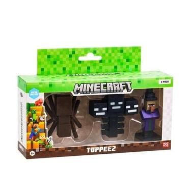 Imagem de Boneco - Minecraft Aranha Bruxa e Wither Boss MULTIKIDS