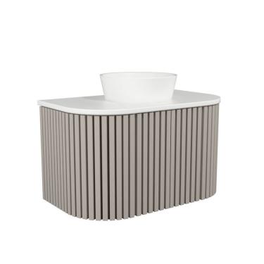 Imagem de Gabinete Para Banheiro Suspenso Manchester 80cm Branco/santiago