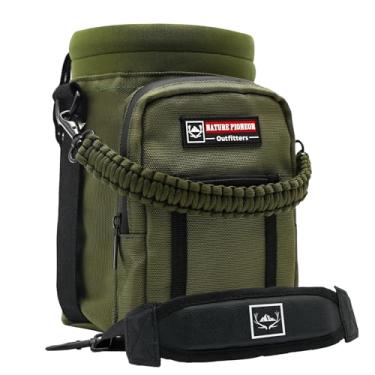 Imagem de Suporte de garrafa de água com isolamento de neoprene Natural PIONEOR com alça de ombro para garrafa de água de 1,8 litros / 1 galão garrafas de jarros de água esportivas de 340 ml, bolsa para acampamento ao ar livre, caminhadas, pesca