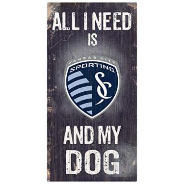 Imagem de Fan Creations Placa MLS Los Angeles FC unissex Los Angeles FC Soccer and My Dog, cor do time, 15 x 30